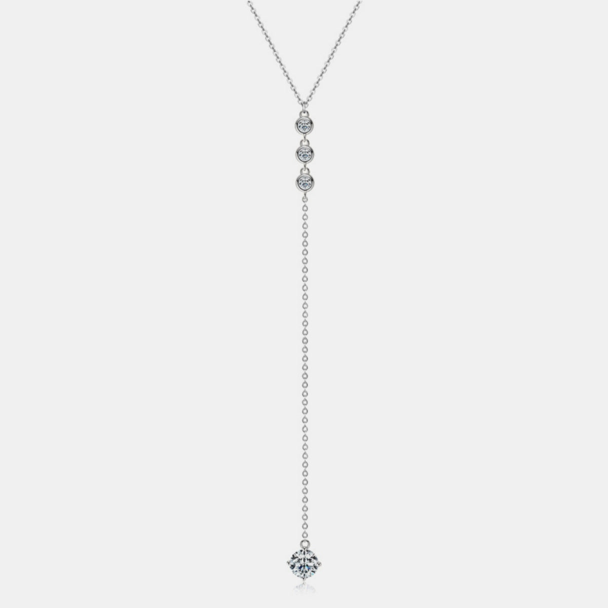 1.2 Carat Moissanite Necklace - 925 Sterling Silver | Sparkling Gift for Her