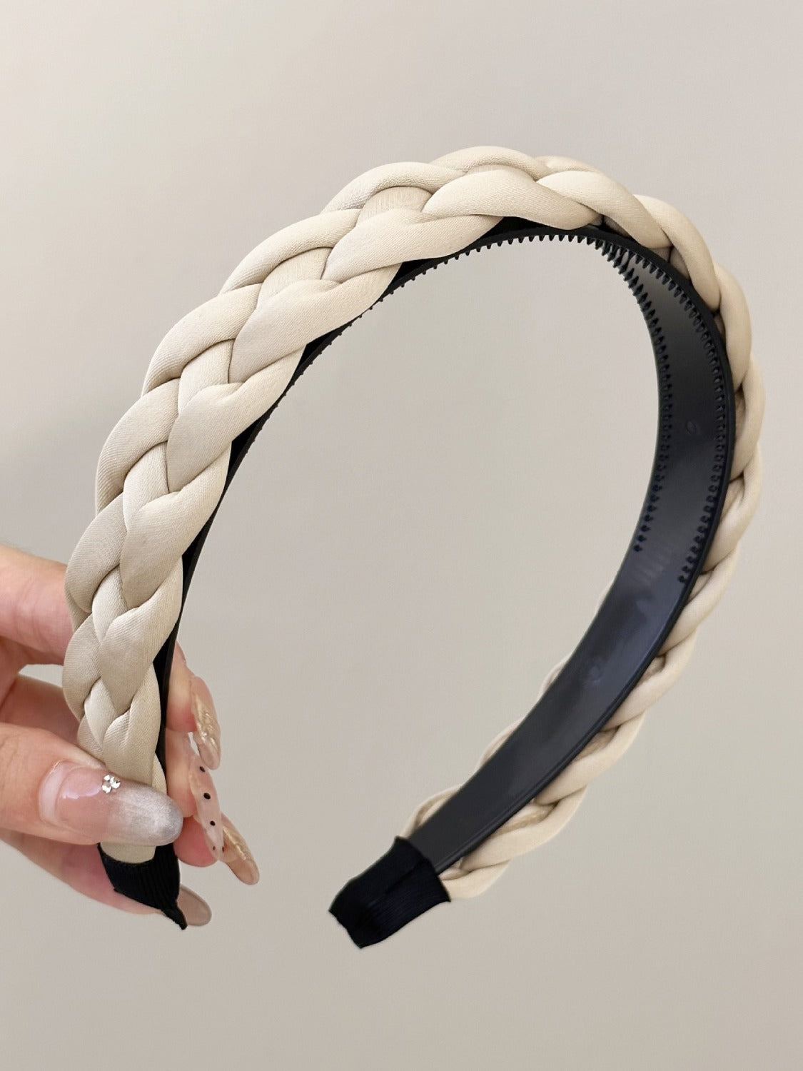 Polyester Braided Wide Headband bracelet