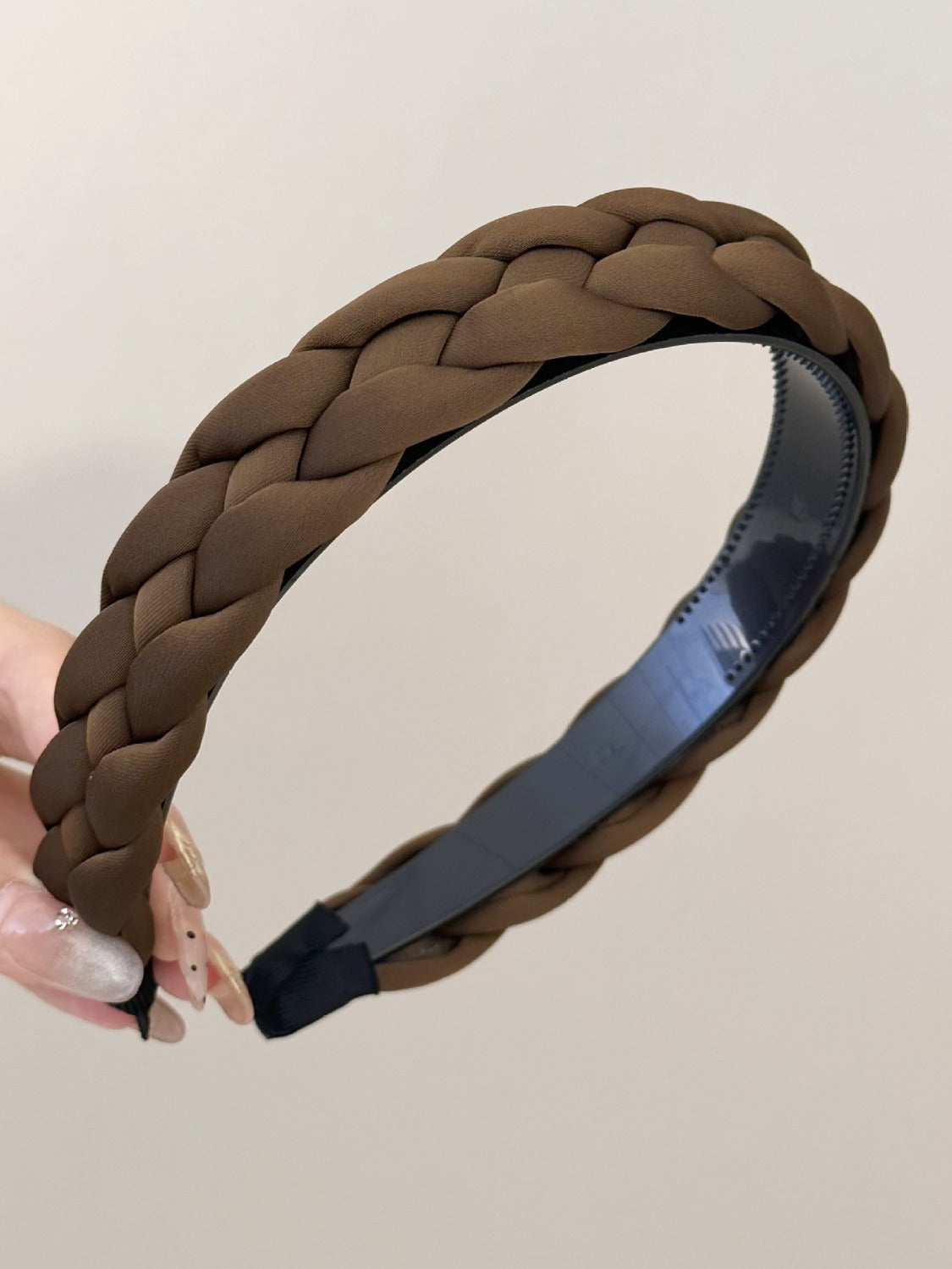 Polyester Braided Wide Headband bracelet