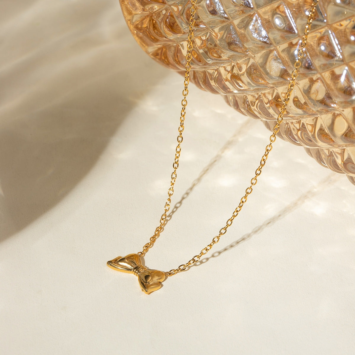 118K Gold-Plated Chain Necklace.