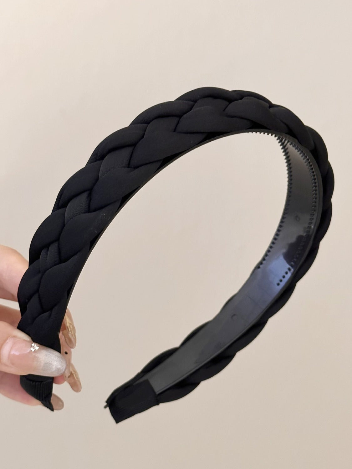 Polyester Braided Wide Headband bracelet