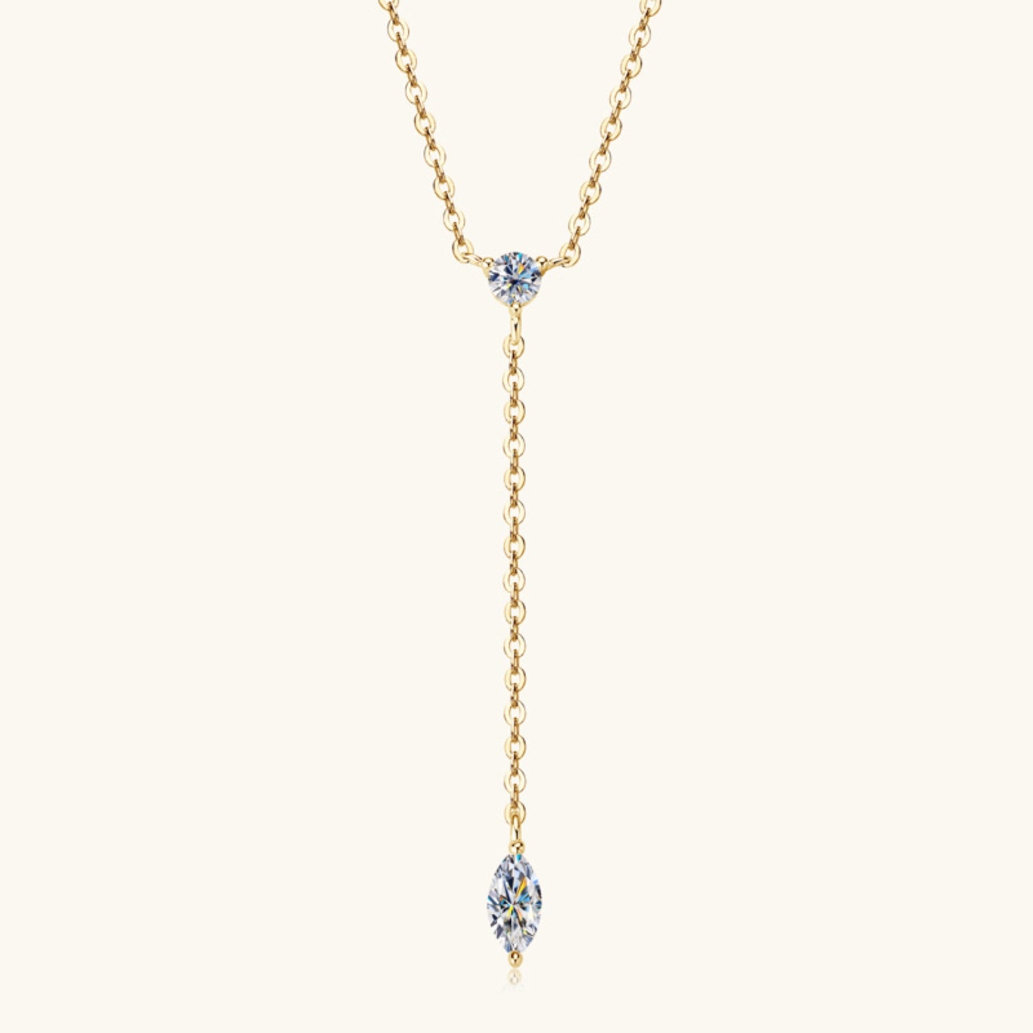 Moissanite trendy 925 Sterling Silver Necklace