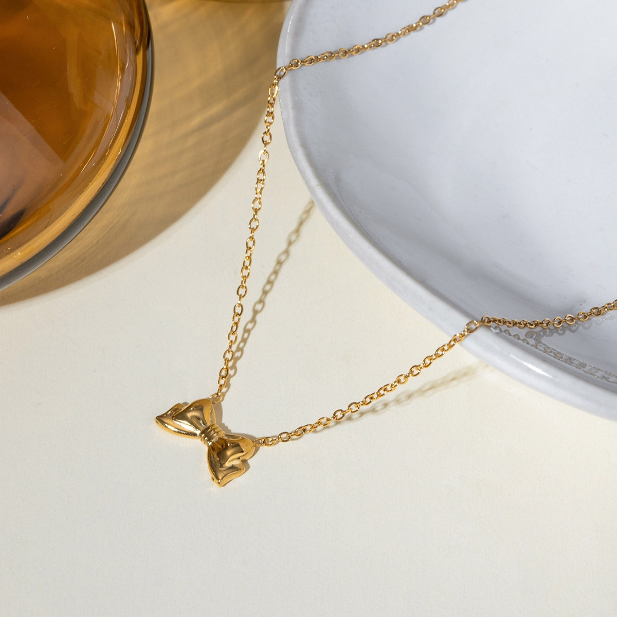 118K Gold-Plated Chain Necklace.