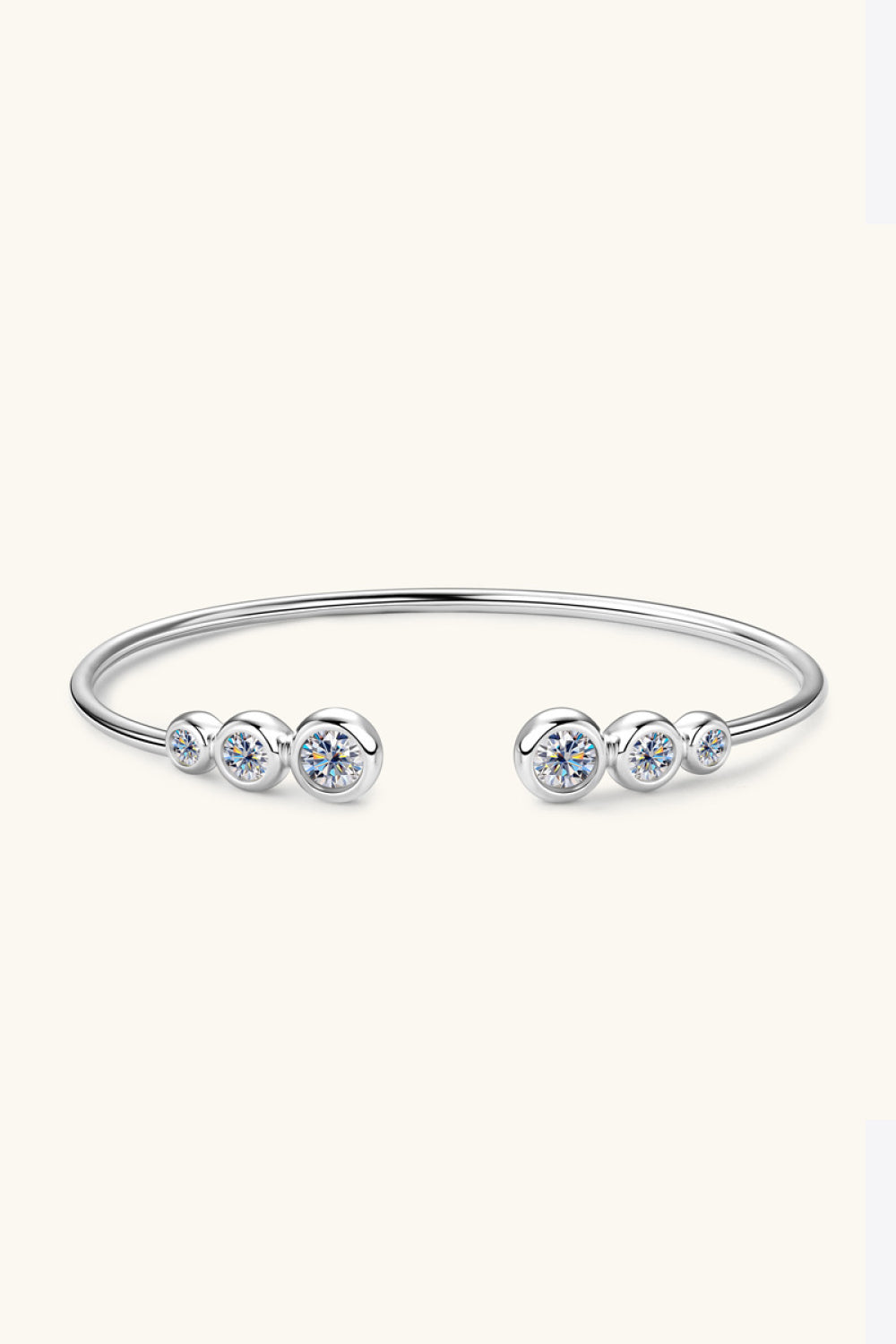 Elegant 1.8 Carat Moissanite Bracelet | 925 Sterling Silver Jewelry