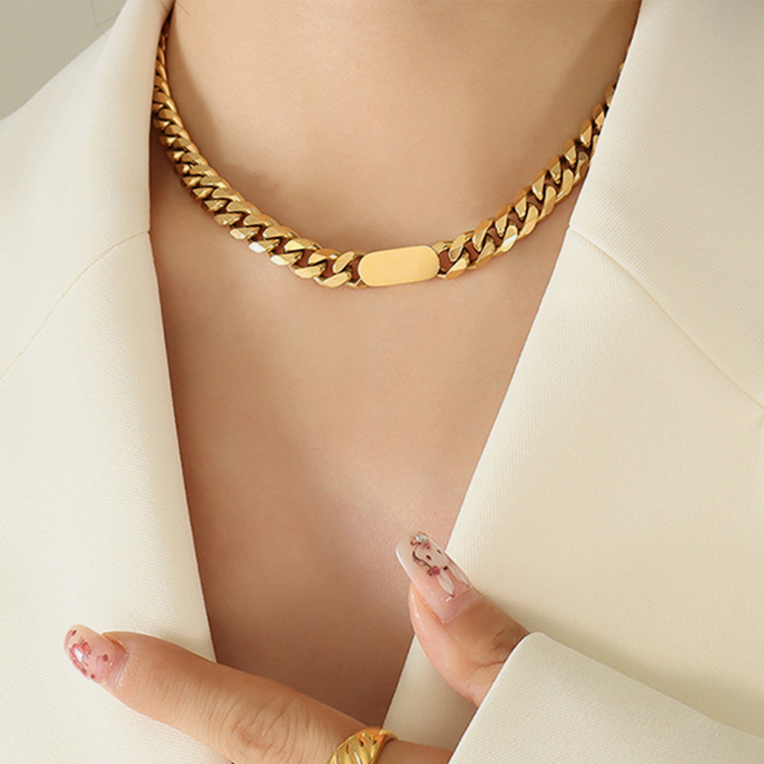 118K Gold-Plated Chain Necklace