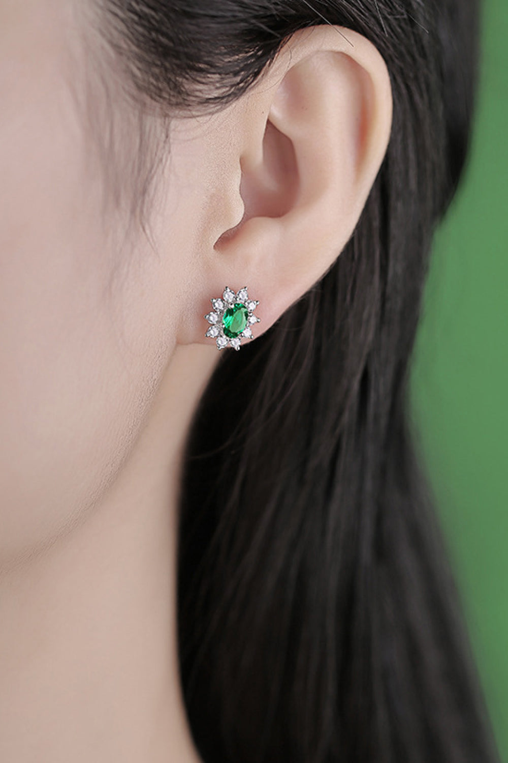 Carat Lab-Grown Emerald Stud Earrings – Elegant Green Gemstone Jewelry for Every Occasion