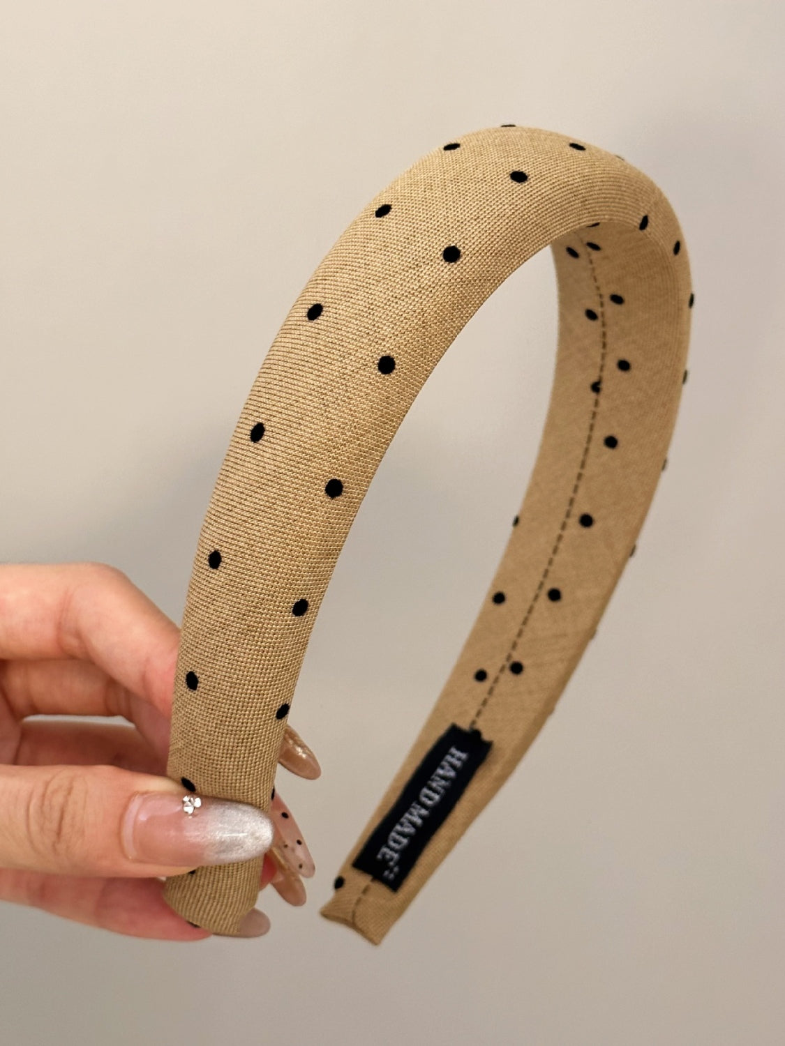 Polka Dot Polyester Wide Headband bracelet